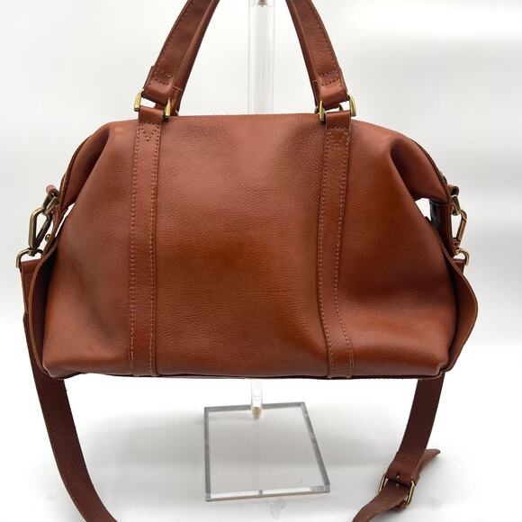 MADEWELL Leather Satchel, Brown - Picture 9 of 15